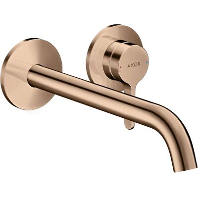 Hansgrohe AXOR Uma Wandmontagearmatur - 220mm - Polished Red Gold Hansgrohe AXOR Uma Wandmontagearmatur - 220mm - Polished Red Gold