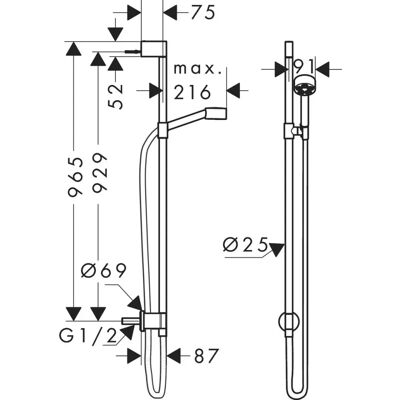 Set de duș Axor One Bronză Periat - Tip Jet PowderRain Set de duș Axor One Bronză Periat - Tip Jet PowderRain