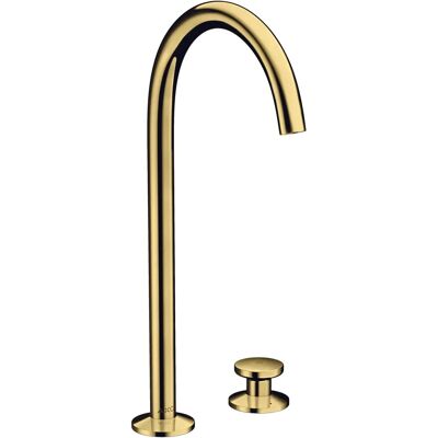 Hansgrohe AXOR One Baterie de lavoar cu 2 găuri - Finisaj auriu lustruit Hansgrohe AXOR One Baterie de lavoar cu 2 găuri - Finisaj auriu lustruit