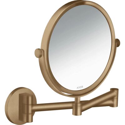 Espejo de afeitar circular universal Hansgrohe AXOR - 1,7x, Montaje en pared, Brushed Bronze Espejo de afeitar circular universal Hansgrohe AXOR - 1,7x, Montaje en pared, Brushed Bronze