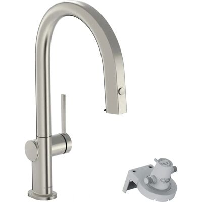 Hansgrohe M91 Küchenmischer - Ausziehbrause, Filtersystem, 76cm Auszug, Edelstahl Hansgrohe M91 Küchenmischer - Ausziehbrause, Filtersystem, 76cm Auszug, Edelstahl