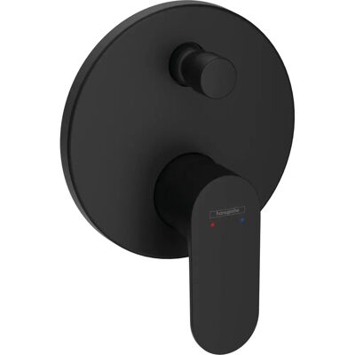 HANSAGROHE Rebris S Combinato vasca - Montaggio a parete, nero opaco, 18.7cm HANSAGROHE Rebris S Combinato vasca - Montaggio a parete, nero opaco, 18.7cm