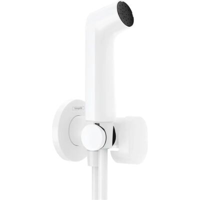 Duș manual Bidette S de Hansgrohe - Economisire de apă, Include suport și furtun Duș manual Bidette S de Hansgrohe - Economisire de apă, Include suport și furtun