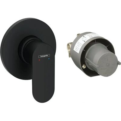 Hansgrohe Rebris S - Comutator de duș încastrat - Negru mate Hansgrohe Rebris S - Comutator de duș încastrat - Negru mate