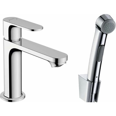 Hansgrohe Rebris S Robinet - Ceramic, Chrome, with Bidet Spray Hansgrohe Rebris S Robinet - Ceramic, Chrome, with Bidet Spray
