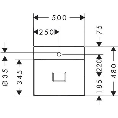 Hansgrohe Xelovos E Chiuvetă - SmartClean, 500x480mm, fără supra-potiță Hansgrohe Xelovos E Chiuvetă - SmartClean, 500x480mm, fără supra-potiță