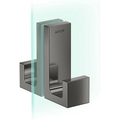 Hansgrohe AXOR Universeller Rechteckiger Duschtürgriff - Polished Black Chrome Hansgrohe AXOR Universeller Rechteckiger Duschtürgriff - Polished Black Chrome