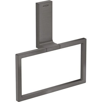 Hansgrohe AXOR Universal Rechteckige Handtuchring - Wandmontage, Schwenkbar, Schwarzchrom Hansgrohe AXOR Universal Rechteckige Handtuchring - Wandmontage, Schwenkbar, Schwarzchrom