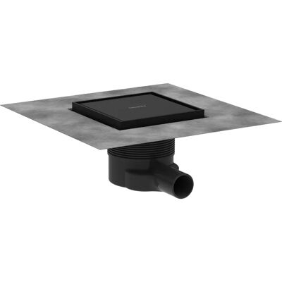 HANS-GROHE RainDrain Brilliance - Ensemble complet de drain 150x150 - Noir mat - Publicité HANS-GROHE RainDrain Brilliance - Ensemble complet de drain 150x150 - Noir mat - Publicité