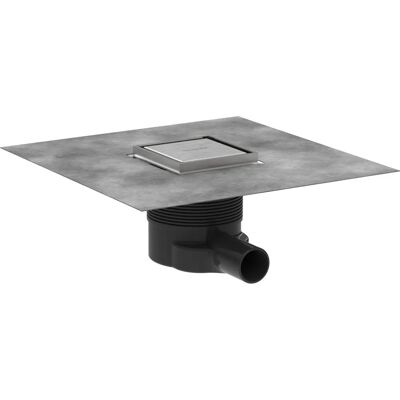 HANSGROHE RainDrain Brilliance Ensemble complet de drain - Acier inoxydable, 100x100, réglable - Publicité HANSGROHE RainDrain Brilliance Ensemble complet de drain - Acier inoxydable, 100x100, réglable - Publicité