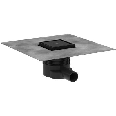 Hansgrohe RainDrain Brilliance Komplettset - Punktablauf - Mattschwarz Hansgrohe RainDrain Brilliance Komplettset - Punktablauf - Mattschwarz