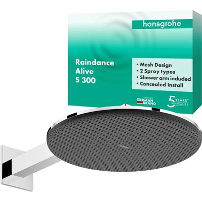 Hansgrohe Raindance Alive S Cap de duș - RainAir, PowderRain, 300mm Hansgrohe Raindance Alive S Cap de duș - RainAir, PowderRain, 300mm