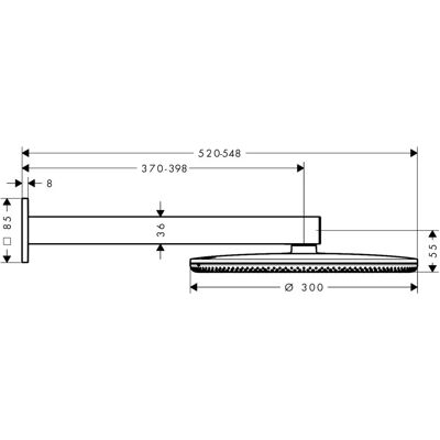 Hansgrohe Raindance Alive S Duschkopf - 24540140 - 300mm, gebürstet Bronze, RainAir & PowderRain Hansgrohe Raindance Alive S Duschkopf - 24540140 - 300mm, gebürstet Bronze, RainAir & PowderRain
