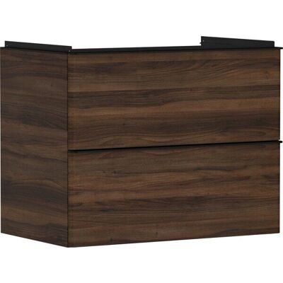 Hansgrohe Xelu Q Dulap de baie - Nuc dark / Negru mat - 780x605x475 mm Hansgrohe Xelu Q Dulap de baie - Nuc dark / Negru mat - 780x605x475 mm