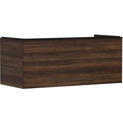 Hansgrohe Xelu Q Dulap de baie - Nussbaum Dunkel / Mattschwarz - SoftClose - 1180mm Hansgrohe Xelu Q Dulap de baie - Nussbaum Dunkel / Mattschwarz - SoftClose - 1180mm