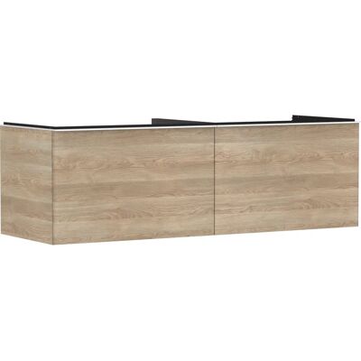 Hansgrohe Xelu Q Meuble lavabo - Eiche naturel / Blanc mat - 1560x550 - Publicité Hansgrohe Xelu Q Meuble lavabo - Eiche naturel / Blanc mat - 1560x550 - Publicité