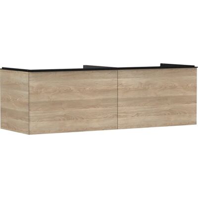 Hansgrohe Xelu Q Dulap pentru baie - MDF, 1560x550 mm, Eiche Natur / Mattschwarz Hansgrohe Xelu Q Dulap pentru baie - MDF, 1560x550 mm, Eiche Natur / Mattschwarz
