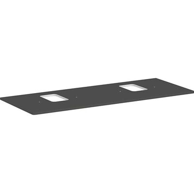 Hansgrohe Xelu Q Konsole - 2 Ausschnitte - Diamantgrau Matt - 1360x550 mm Hansgrohe Xelu Q Konsole - 2 Ausschnitte - Diamantgrau Matt - 1360x550 mm