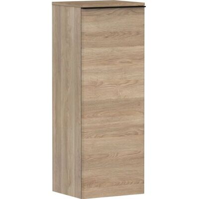 Hansgrohe Xelu Q Dulap de baie - Rafturi din sticlă, MDF, 16mm, Stejar natural / negru mat Hansgrohe Xelu Q Dulap de baie - Rafturi din sticlă, MDF, 16mm, Stejar natural / negru mat