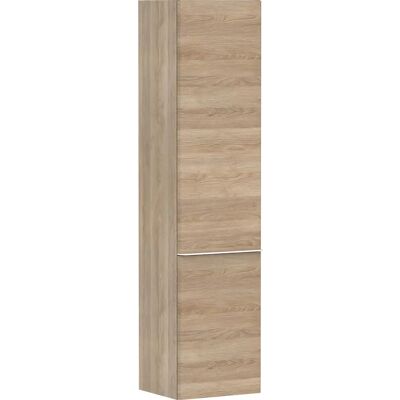 Hansgrohe Xelu Q Eiche Natur/Griff Mattweiß - Hochschrank - 2 Türen, 1650mm Hansgrohe Xelu Q Eiche Natur/Griff Mattweiß - Hochschrank - 2 Türen, 1650mm