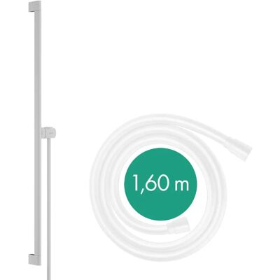 Barra de ducha Unica S Puro de Hansgrohe - Blanco Mate - 90cm Barra de ducha Unica S Puro de Hansgrohe - Blanco Mate - 90cm