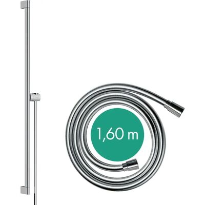 Hansgrohe Unica Duschstange 90cm mit Support & 160cm Schlauch - Duschzubehör Hansgrohe Unica Duschstange 90cm mit Support & 160cm Schlauch - Duschzubehör