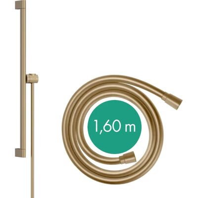 Hansgrohe Brushed Bronze 65cm Duschstange mit Handbrausehalter & 1,6m Schlauch - Duschstange Hansgrohe Brushed Bronze 65cm Duschstange mit Handbrausehalter & 1,6m Schlauch - Duschstange