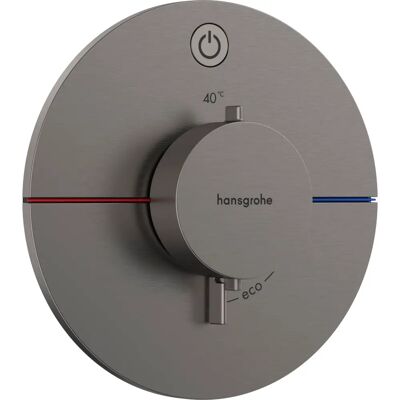 Hansgrohe ShowerSelect Comfort S Thermostat - Brushed Black Chrome - Wandmontage Hansgrohe ShowerSelect Comfort S Thermostat - Brushed Black Chrome - Wandmontage