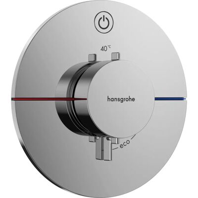 Hansgrohe ShowerSelect Comfort S Thermostat - Rund, Chrom, Wandmontage Hansgrohe ShowerSelect Comfort S Thermostat - Rund, Chrom, Wandmontage