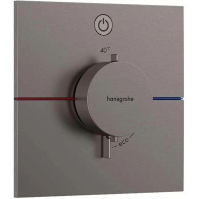 Hansgrohe ShowerSelect Comfort E Thermostat - Brushed Black Chrome - Duschthermostat Hansgrohe ShowerSelect Comfort E Thermostat - Brushed Black Chrome - Duschthermostat