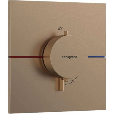 Hansgrohe ShowerSelect Comfort E Thermostat - Brushed Bronze Hansgrohe ShowerSelect Comfort E Thermostat - Brushed Bronze