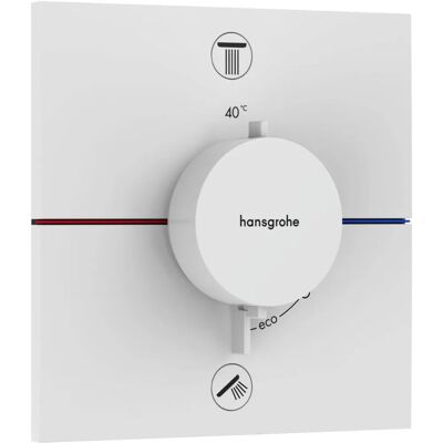 Hansgrohe ShowerSelect Comfort E Thermostat - Weiß Matt - Für 2 Verbraucher Hansgrohe ShowerSelect Comfort E Thermostat - Weiß Matt - Für 2 Verbraucher