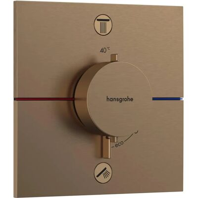 Hansgrohe Brushed Bronze Thermostat - ShowerSelect Comfort E, 2 Funktionen Hansgrohe Brushed Bronze Thermostat - ShowerSelect Comfort E, 2 Funktionen