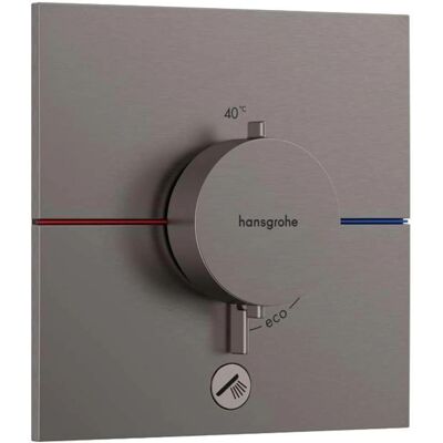 Hansgrohe ShowerSelect Comfort E Thermostat - Wandmontage, Brushed Black Chrome Hansgrohe ShowerSelect Comfort E Thermostat - Wandmontage, Brushed Black Chrome