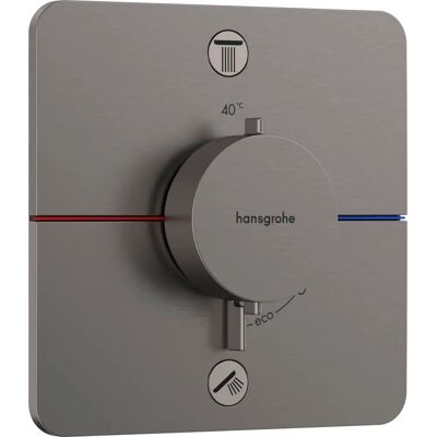 Hansgrohe ShowerSelect Comfort Q Thermostat - gebürstet Schwarz - Dual Funktion Hansgrohe ShowerSelect Comfort Q Thermostat - gebürstet Schwarz - Dual Funktion