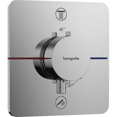 Hansgrohe ShowerSelect Comfort Q Termostat - Chrom - Podwójny Wylot - Bezpieczeństwo Hansgrohe ShowerSelect Comfort Q Termostat - Chrom - Podwójny Wylot - Bezpieczeństwo
