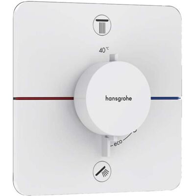 Hansgrohe Thermostat - ShowerSelect Comfort Q - Mattweiß - 15583700 UP Hansgrohe Thermostat - ShowerSelect Comfort Q - Mattweiß - 15583700 UP