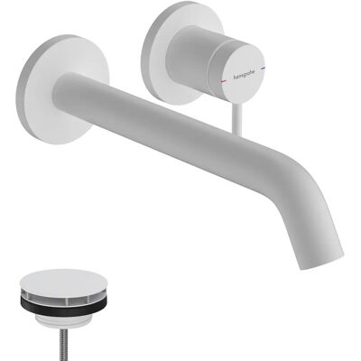 Hansgrohe Tecturis S Robinet mural - EcoSmart, Alb Hansgrohe Tecturis S Robinet mural - EcoSmart, Alb