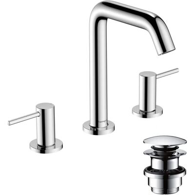 Hansgrohe Tecturis S Faucet - EcoSmart, 3-Hole, Chrome Hansgrohe Tecturis S Faucet - EcoSmart, 3-Hole, Chrome