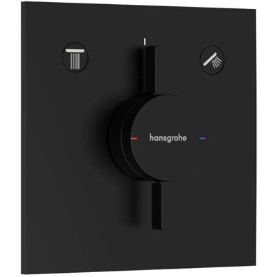 Hansgrohe DuoTurn E Mengkraan - Inbouw, 2 Functies, Zwart Mat - Mengkraan Hansgrohe DuoTurn E Mengkraan - Inbouw, 2 Functies, Zwart Mat - Mengkraan
