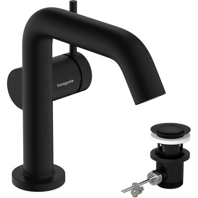 Grifo monocomando Hansgrohe Tecturis S - Negro mate - Ahorro de agua Grifo monocomando Hansgrohe Tecturis S - Negro mate - Ahorro de agua