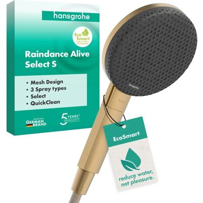 Hansgrohe Hansgrohe Raindance Alive Select S - 24511140 - Doccia Ottone Spazzolato Hansgrohe Hansgrohe Raindance Alive Select S - 24511140 - Doccia Ottone Spazzolato