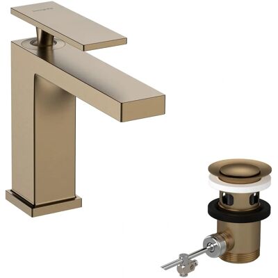 Hansgrohe Tecturis E Rubinetto - Ottone spazzolato - Proiezione 144mm Hansgrohe Tecturis E Rubinetto - Ottone spazzolato - Proiezione 144mm