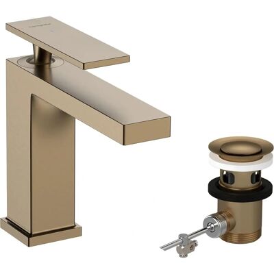 Hansgrohe Tecturis E Armatur - Brushed Bronze, 144mm Ausladung, 110mm Höhe - Waschbeckenmischer Hansgrohe Tecturis E Armatur - Brushed Bronze, 144mm Ausladung, 110mm Höhe - Waschbeckenmischer