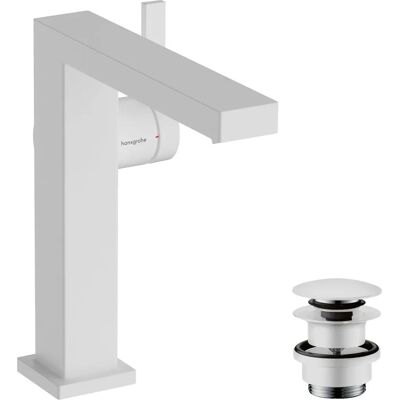 Hansgrohe Tecturis E Fine Wastafelmengkraan - Wit Mat Hansgrohe Tecturis E Fine Wastafelmengkraan - Wit Mat
