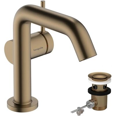 Grifo Hansgrohe Tecturis S Bronce Cepillado - 130mm, EcoSmart+ Grifo Hansgrohe Tecturis S Bronce Cepillado - 130mm, EcoSmart+