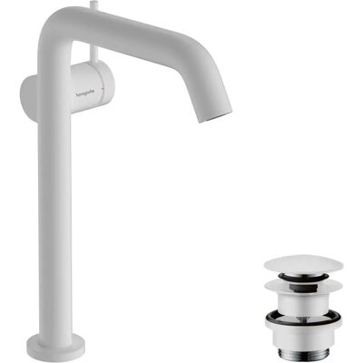 Grifo Hansgrohe Tecturis S - Ahorro de agua, Blanco mate, 167mm Grifo Hansgrohe Tecturis S - Ahorro de agua, Blanco mate, 167mm