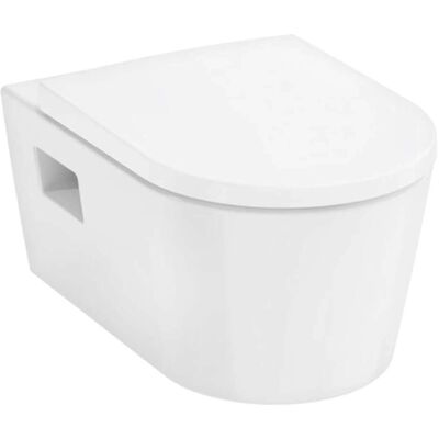 Hansgrohe EluPura Wand-WC - Halbrunde, leichte Reinigung, Wassersparend Hansgrohe EluPura Wand-WC - Halbrunde, leichte Reinigung, Wassersparend