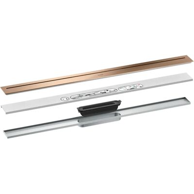 HANSGROHE AXOR Drain - Caniveau de Drainage Ajustable - 900mm - Or Rouge Poli - Système de Canalisation - Publicité HANSGROHE AXOR Drain - Caniveau de Drainage Ajustable - 900mm - Or Rouge Poli - Système de Canalisation - Publicité