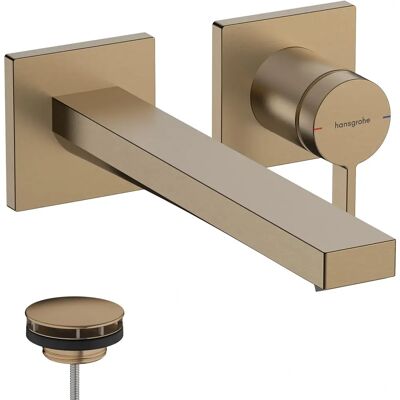 Hansgrohe Tecturis E Rubinetto - Montaggio a parete, ottone spazzolato Hansgrohe Tecturis E Rubinetto - Montaggio a parete, ottone spazzolato